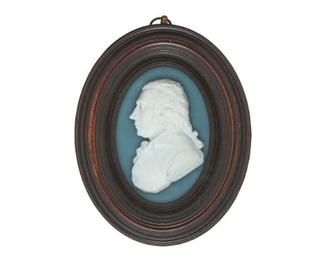 James Tassie, Scottish, 1735-1799, a white paste portrait relief of James Gregory M.D. (1753-1821), inscribed JAMES GREGORY M