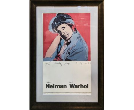 ANDY WARHOL (1928-1987) Willie Shoomaker, offset lithograph in colours, signed inscribed, framed (published by Los Angeles In