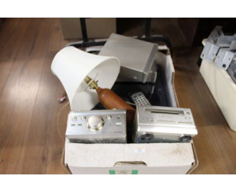 Box of Technics - stereo amplifier, stereo cassette deck, compact disc player and turntable