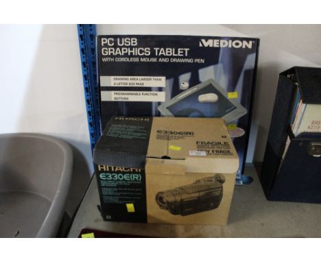 Boxed Medion graphics tablet &amp; boxed Hitachi video camera