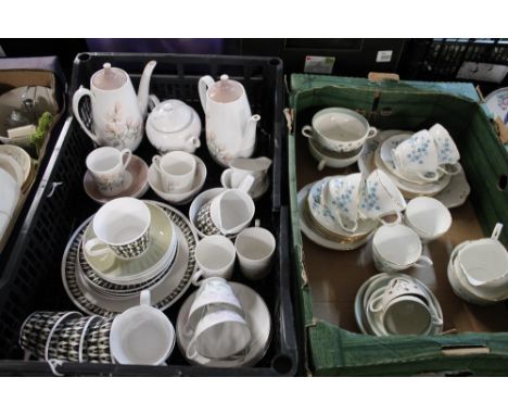 2 boxes of tea sets - Royal Tuscan, Royal Adderley &amp; Duchesse