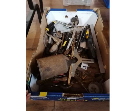Box of tools and metalware