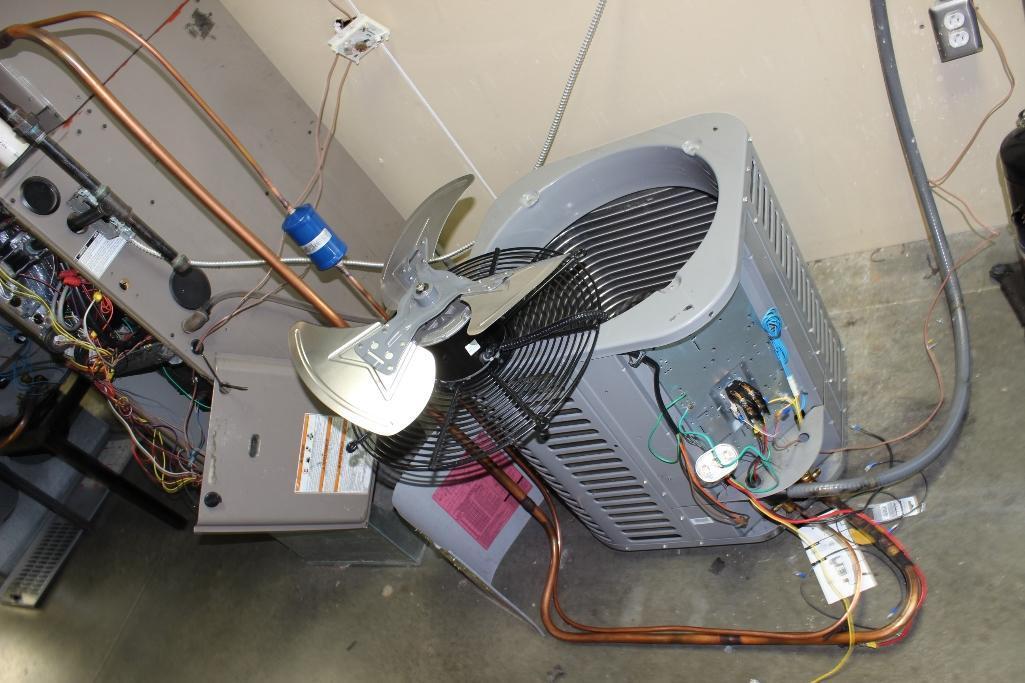 2 rows of condenser units & furnaces