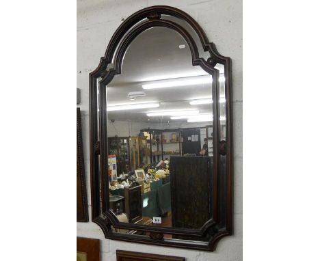 Large mahogany framed mirror
