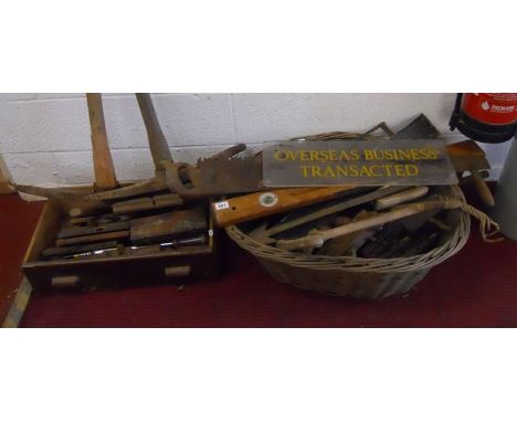 Large collection of tools to include carpentry etc.
