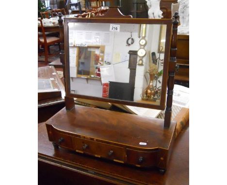 Regency mahogany toilet mirror A/F