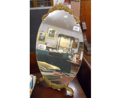 Gilt framed dressing mirror
