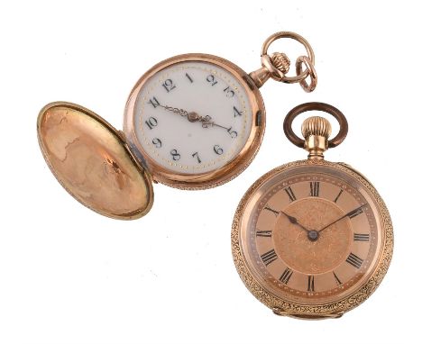 
	
		Usnigned,
		Gold keyless wind open face fob watch, no. 168430
		Movement: Cylinder escapement, three armed domed balance