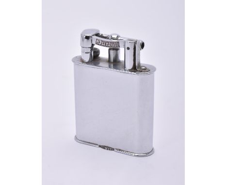
	
		Dunhill, an oversized table lighter, patent No. 143752, 11cm (4 1/4in) high
		
		Condition Report: 
		Not currently func