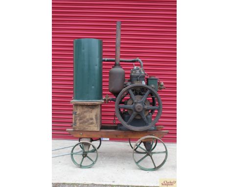 Petter,Yeovil "S" type 6bhp, 725rpm stationary oil engine S/N 211324 on wheeled trolley (Vendor reports the engine spent its 