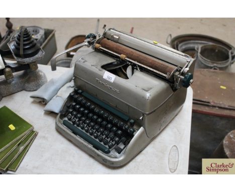 A Remington typewriter