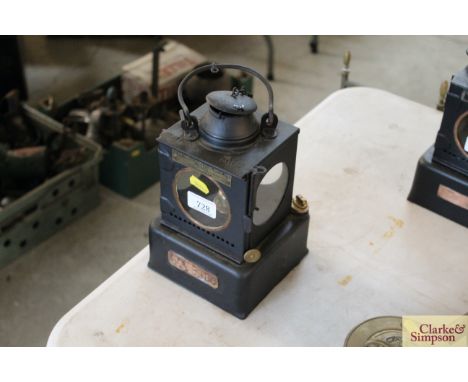 An LNER internal signal box lamp for Beccles