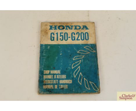 A Honda G150-G200 shop manual 