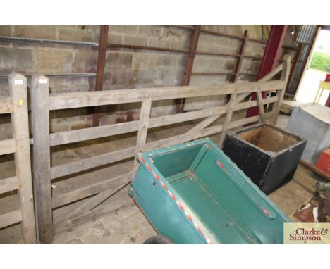 A five bar approx.12ft wooden gate