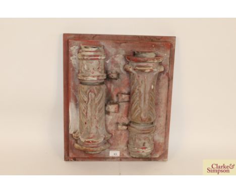 A mould for decorative pipe work at Hampton Court Palace by A J Bernasconi