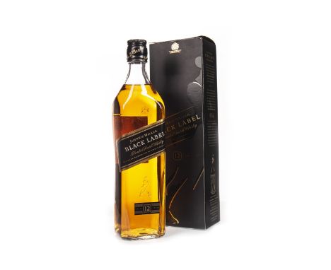 JOHNNIE WALKER BLACK LABEL AGED 12 YEARS Blended Scotch Whisky 70cl, 40% volume, in carton.