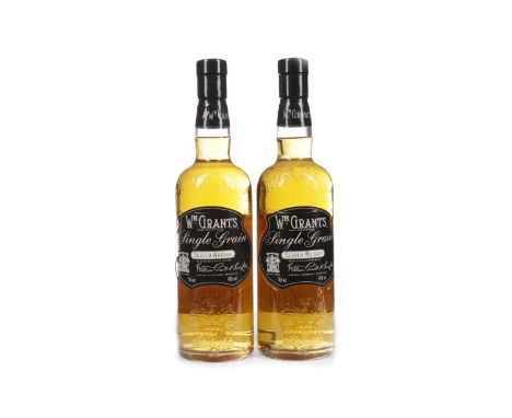 GRANT'S (GIRVAN) SINGLE GRAIN (2) Single Grain Scotch Whisky 70cl, 40% volume. Two bottles.