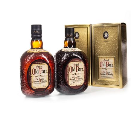 GRAND OLD PARR AGED 12 YEARS - ONE LITRE Blended Scotch Whisky One litre, 43% volume, in carton. GRAND OLD PARR AGED 12 YEARS
