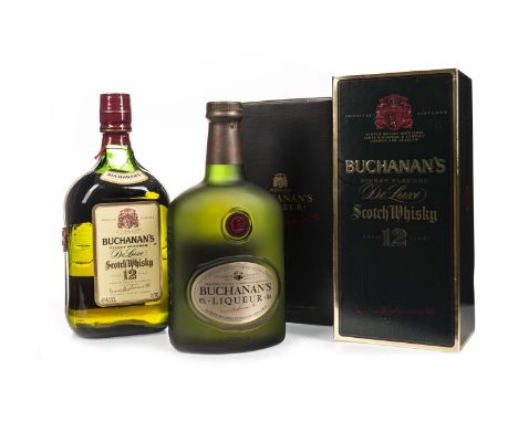 BUCHANAN'S AGED 12 YEARS - ONE LITRE Single Malt Scotch Whisky One litre, 40% volume, in carton. BUCHANAN'S LIQUEUR Scotch Wh