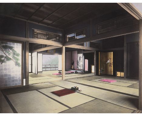 Japan -- Photographer unknown. Landscapes, people and temples of Japan. Circa 1910. 54 hand-colored platinum prints. Each cir