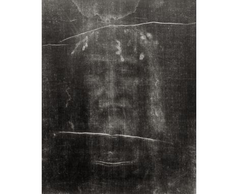 Enrie, Giuseppe -- "Santo volto del Divin Redentore" (Detail of the Shroud of Turin - negative). 1931. Vintage gelatin silver