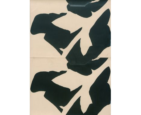 Thiemann, Elsa -- Designs for wallpaper.1930-31. 3 vintage gelatin silver prints on ivory paper. Various sizes ca 32 x 22,3 c