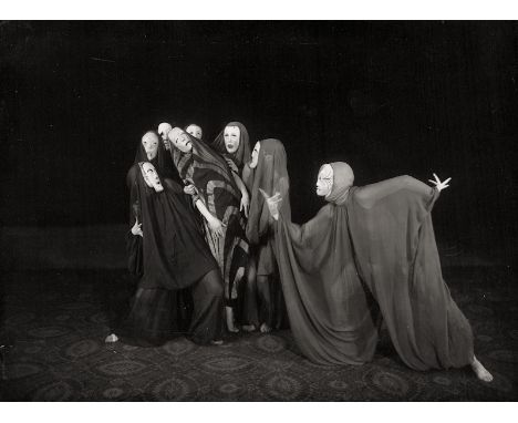 Dance Photography -- Photographer: Ilse Jahn and unknown. Scene from the dance performance "Totentanz II" '(Danse Macabre), c