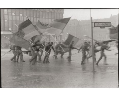 [*] Hauswald, Harald -- "Berlin, Mai" 1987. Vintage gelatin silver print on RC paper. 20 x 30 cm. Titled, dated and signed by