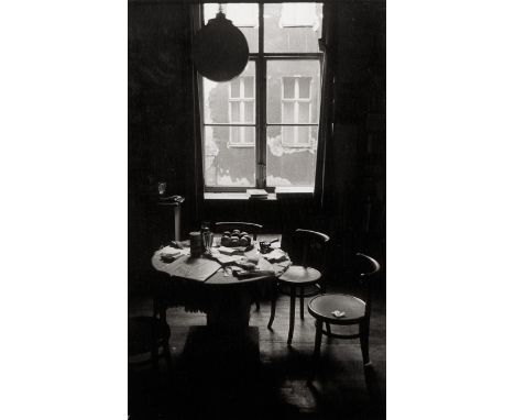 Heyden, Bernd -- Interior. 1980s. Vintage gelatin silver print. 29 x 18 cm. Photographer's stamp on the verso.A rich, dark pr