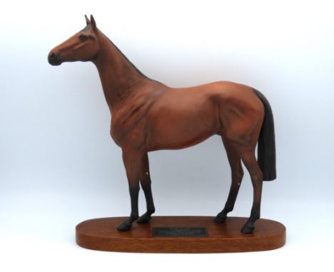 A Beswick Connoisseur model of racehorse Red Rum, who won the Grand National three times & was second twice, including under 