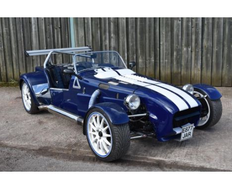A 2002 Dax Rush Cosworth Turbo, registration number E877 JAR, chassis number SA9DAXRU31A038100, engine number HY20360, blue/w