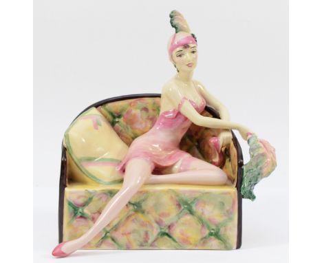 A Peggy Davies x Kevin Francis limited edition ceramic figure, entitled 'Femme Fatal', modelled by Andy Moss, 290/750, in ori
