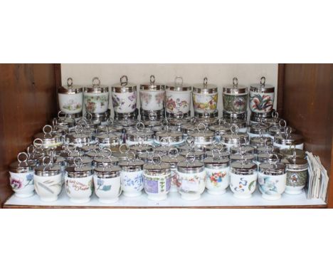SECTION 9. A large collection of assorted egg coddlers, mostly Royal Worcester in varying sizes and patterns (77)