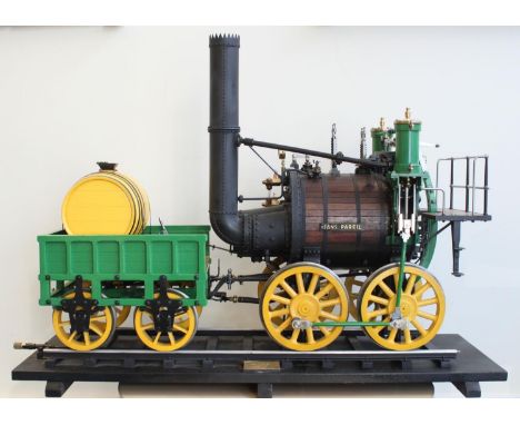 A Museum/Exhibition Quality Scratch-Built steel and wooden 'working steam' scale model of the pioneering steam train 'Sans Pa