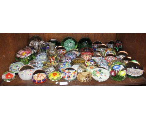 SECTION 33.  46 various paperweights including an inkwell and Strathearn etc. 