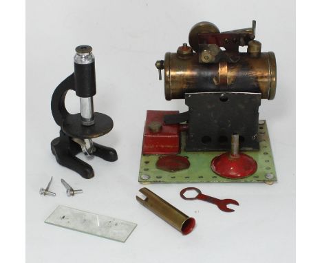 A 'Bowman' Steam Stationary Engine Model No. PW 202, boxed, with instructions and welcome letter, together with a miniature m