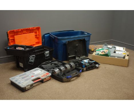 MacAllister MSHD18S-2-Li cordless drill, Rolson 115mm Angle Grinder, large selection of handtools, nails screws, drill bits a