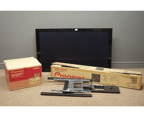 Pioneer 'PDP-5080XD' plasma television with Pioneer 'S-DV222 speakers and surround sound with wall bracket (This item is PAT 