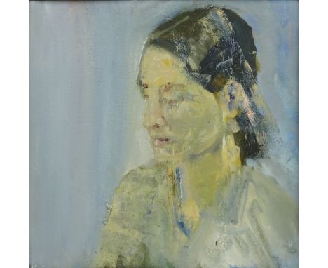 'Ivana', oil on canvas laid to board titled and dated February 2004 verso by Malcolm Ludvigsen (British 1946-) 39cm x 39cm an