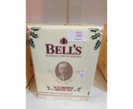 A boxed Wade decanter of Bells whisky '1871 Robert Duff Bell' 