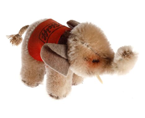 Steiff Elefant, Alterungsspuren, L 11, Z 3