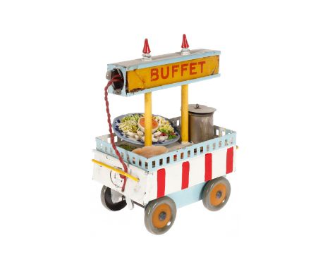 Bing Buffet-Wagen, HL, mit Batteriebeleuchtung, LS, L 11,5, Z 4