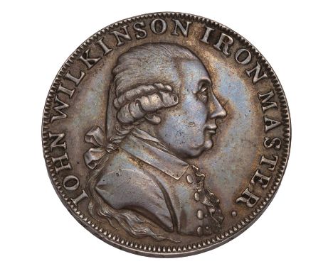 Shropshire, Willey and Snedshill, Three Shillings and Sixpence 1788, John Wilkinson, in silver, obv. bust of John Wilkinson r