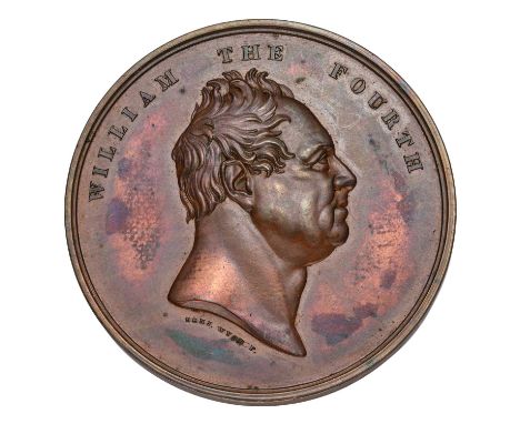 Opening of London Bridge Medal 1831, in copper by B.Wyon, 51mm, obv. William IV facing right, rev. view of London Bridge (BHM