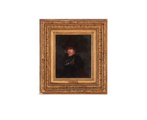 George-Jules-Auguste Cain (French, 1856 - 1919) A portrait of a gentleman Oil on panel Signed and inscribed, lower-left&nbsp;