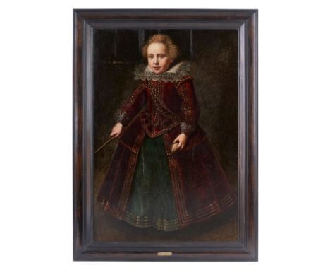 English School circa 1600 A portrait of an aristocratic young man, possibly Henry, Prince of Wales aged around 6.&nbsp; Oil o