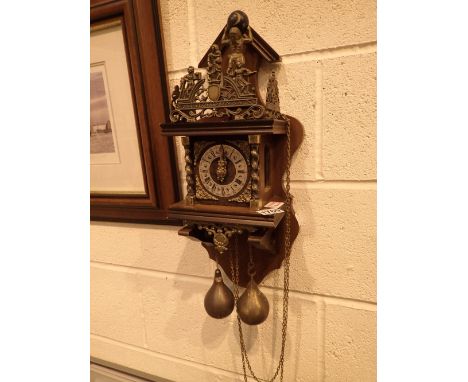 Reproduction Atlas wall clock weight driven 