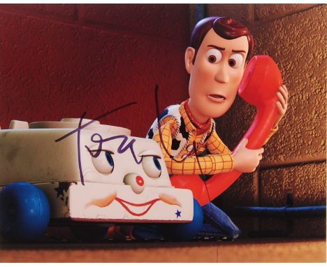 Tom Hanks - American Actor &amp; Filmmaker - autographed 8x10" colour photograph from Toy Story. Signed by the actor in black