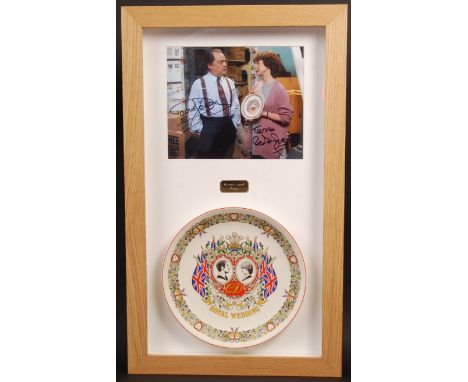 Only Fools &amp; Horses - an original screen used Only Fools &amp; Horses prop ' Charles &amp; Diana ' wedding plate. Used in