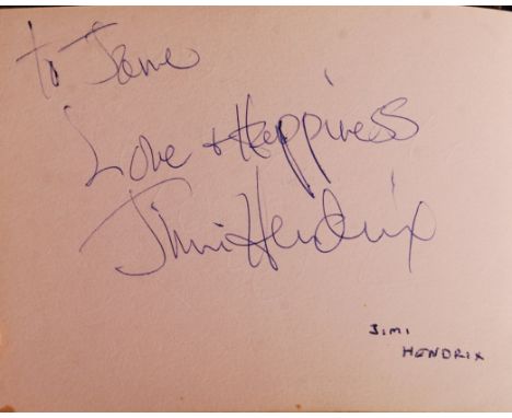 An incredible original 1960's autograph book from an employee at the Bournemouth Winter Gardens in the mid-late 1960's. The a